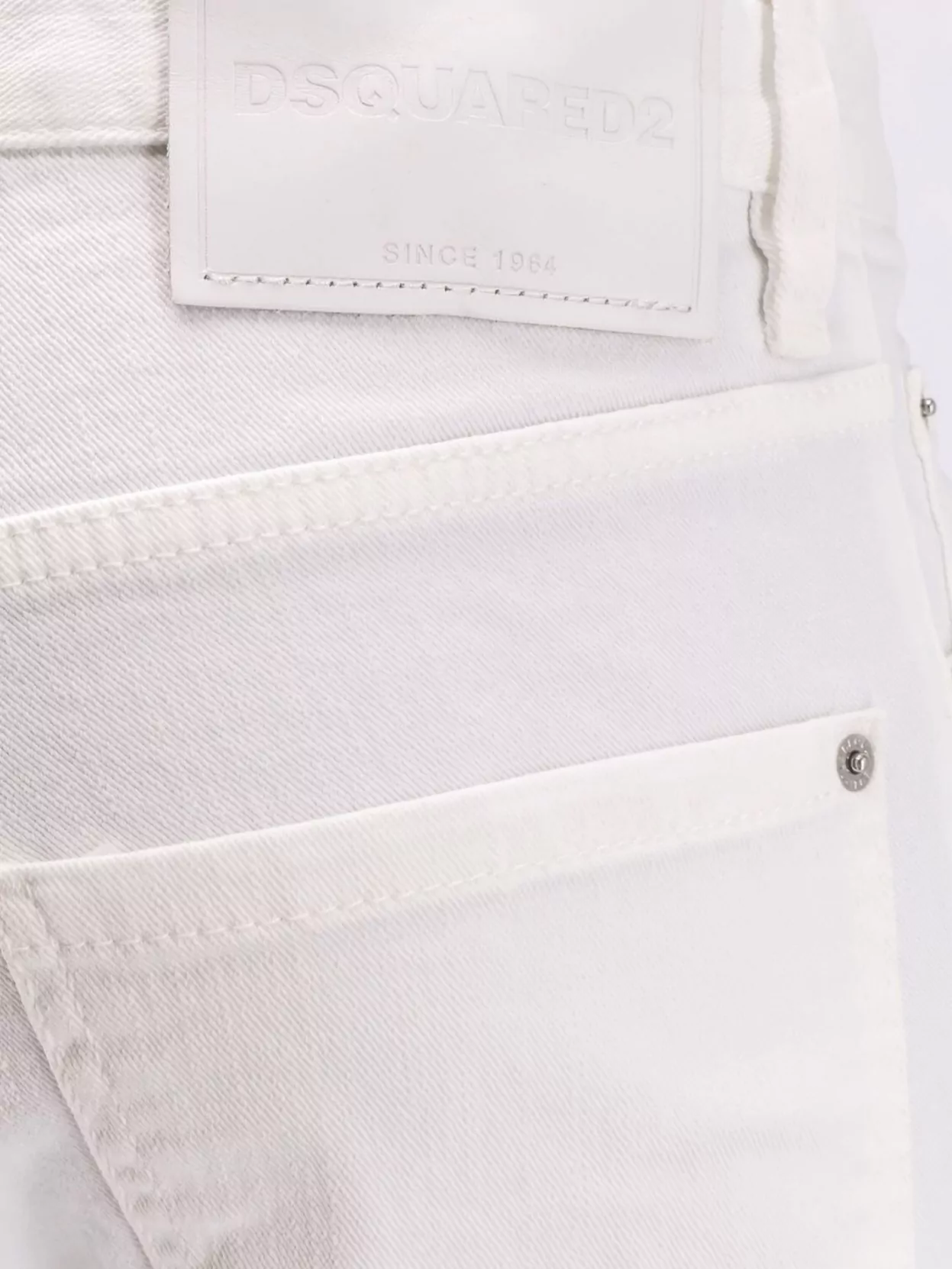 Dsquared2 Stretch Cotton Trouser With White Bull Tag