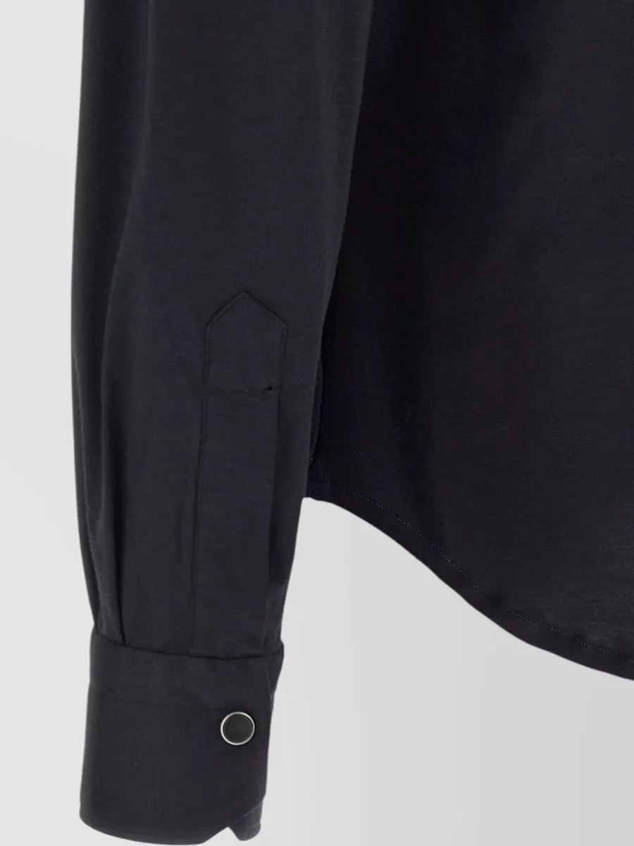 Kiton Cotton Buba Long-Sleeve Shirt