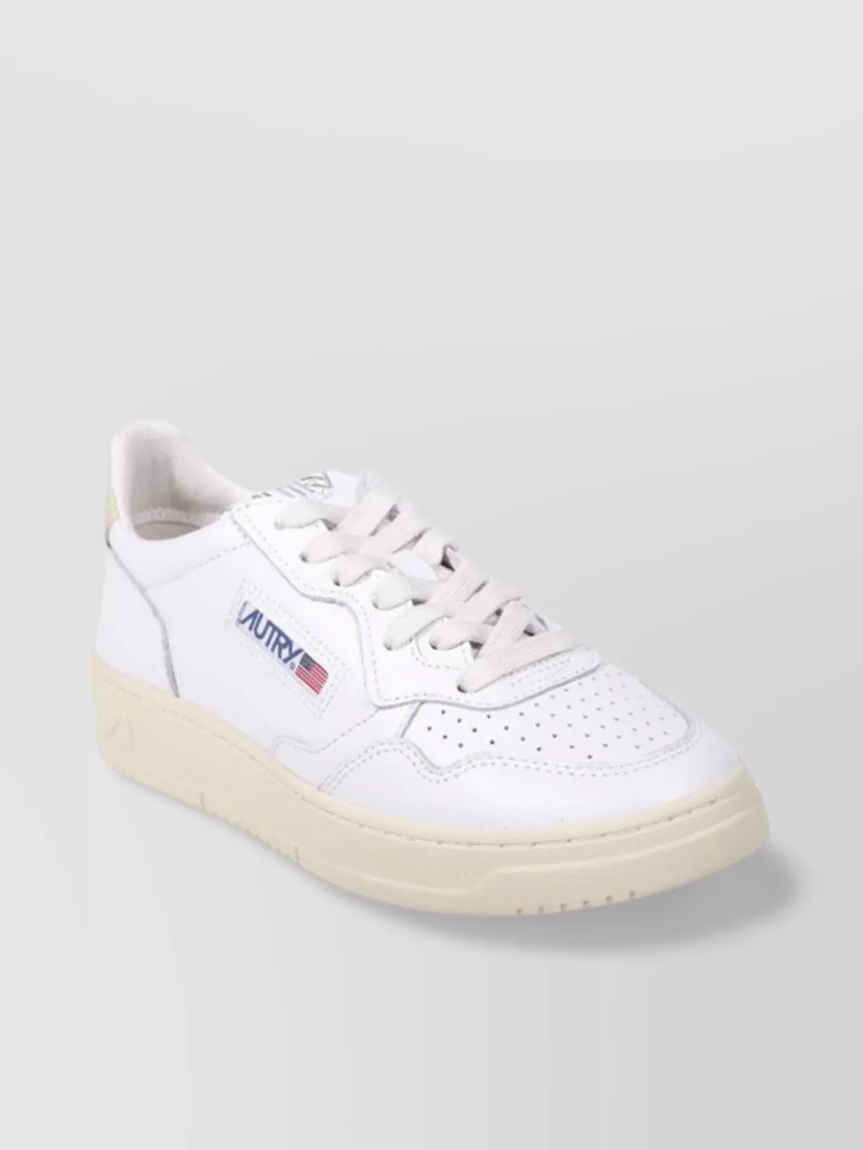 Autry Low Sneaker Featuring Perforated Detailing