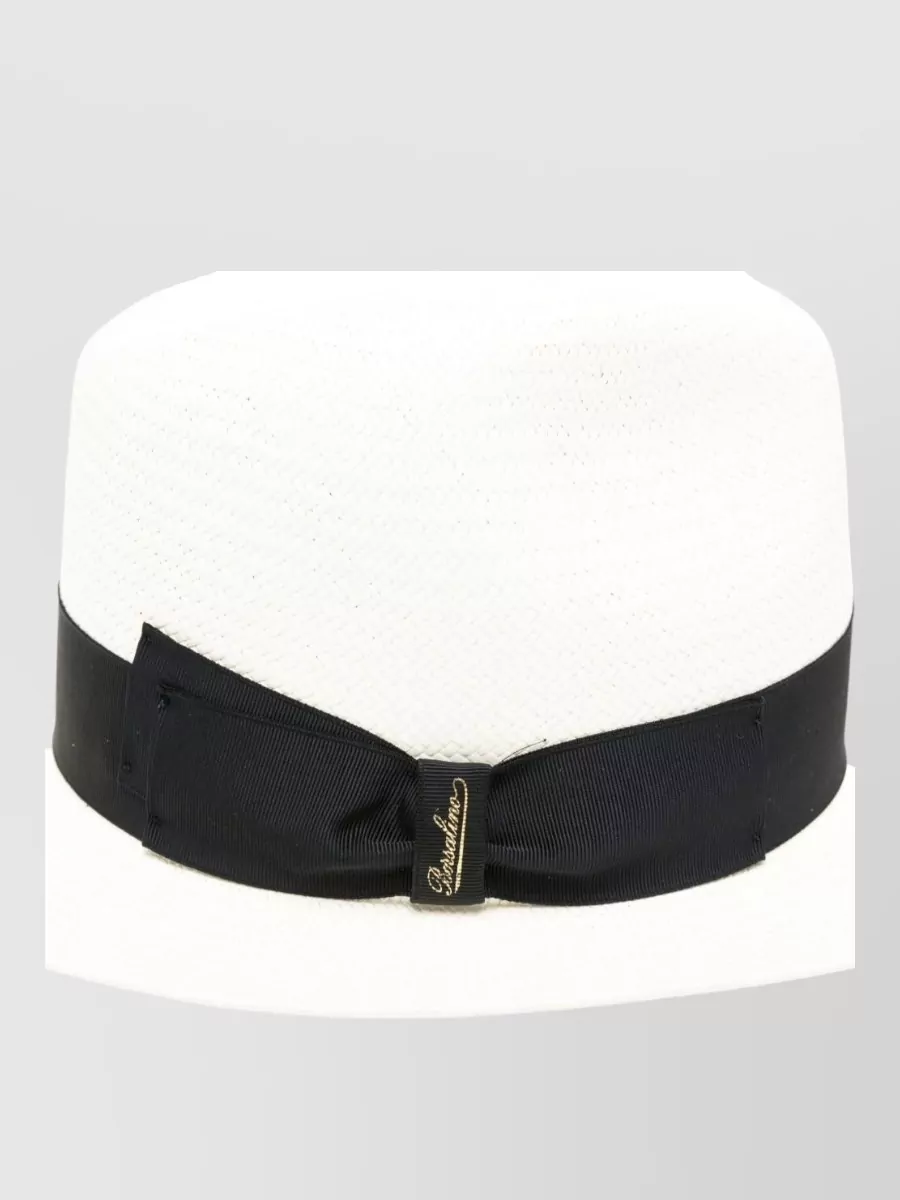 Borsalino Straw Fedora Hat