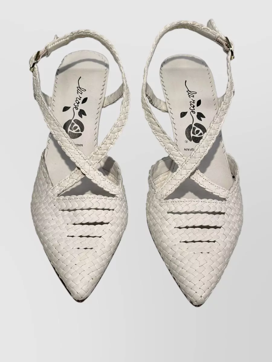 La Rose Leather Pointed Pumps