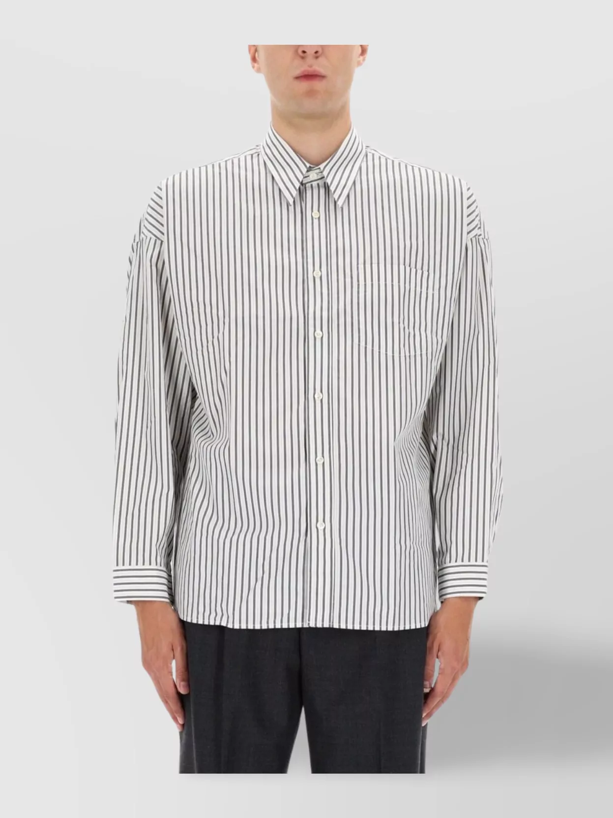 Sunflower Striped Long Sleeve Button-Down Shirt