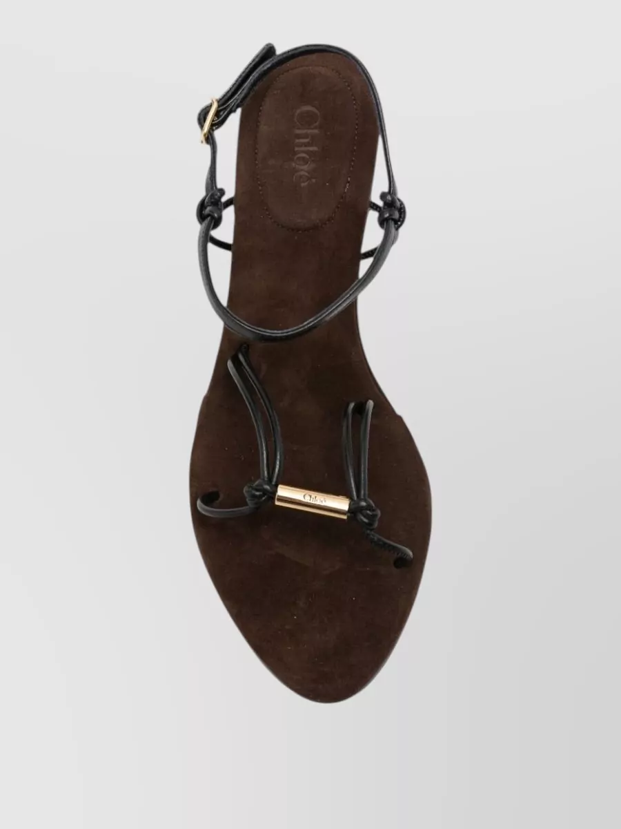 Chloé Leather Multi Strap Sandals