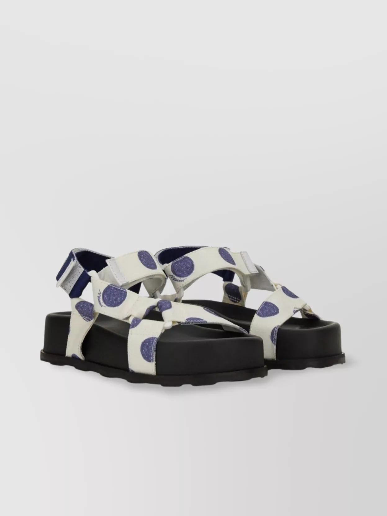 Moschino Sandals With Adjustable Straps And Polka Dot Pattern