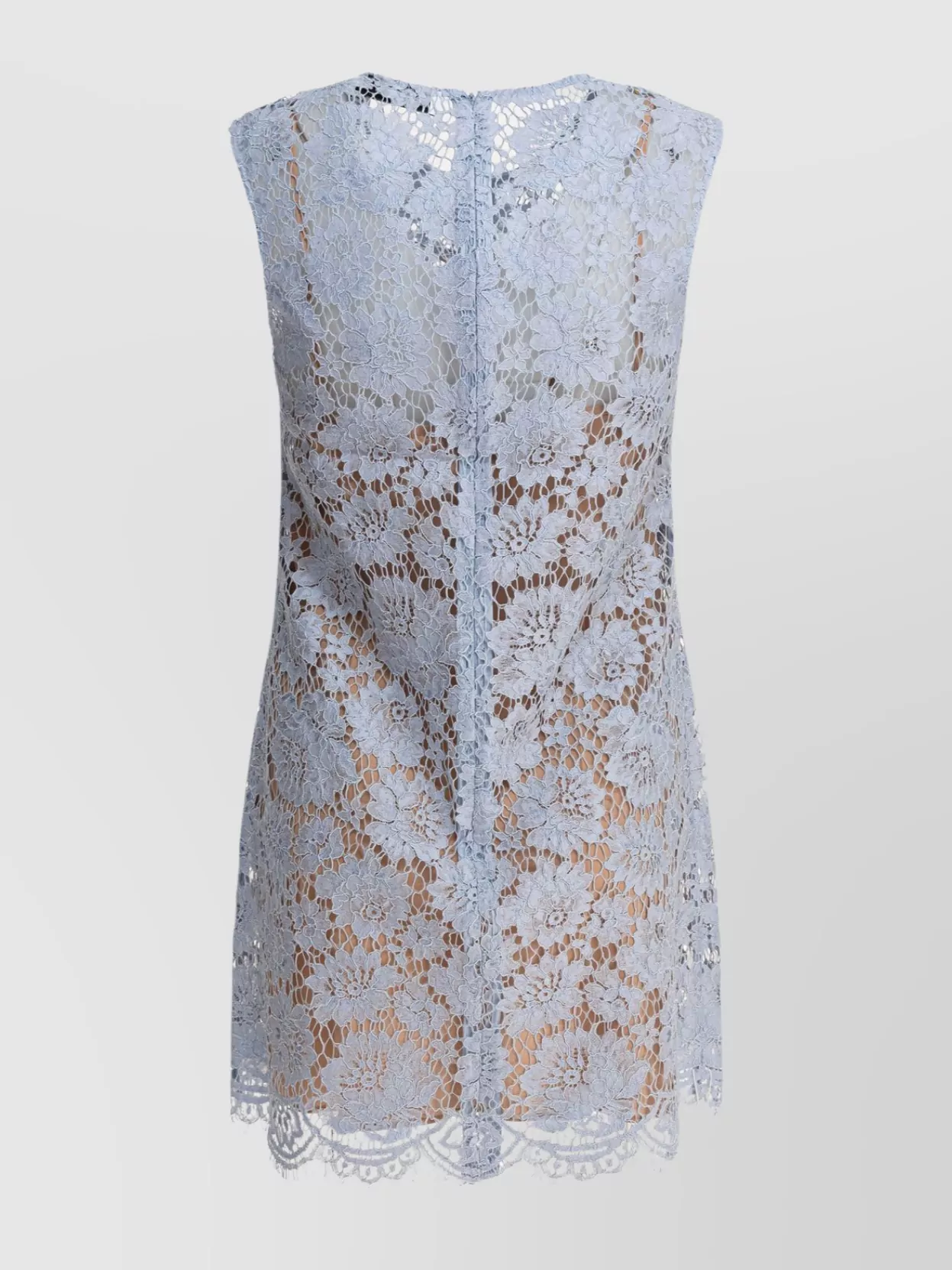 Shop Self-portrait Buttoned Floral Lace Dress With Sheer Overlay
