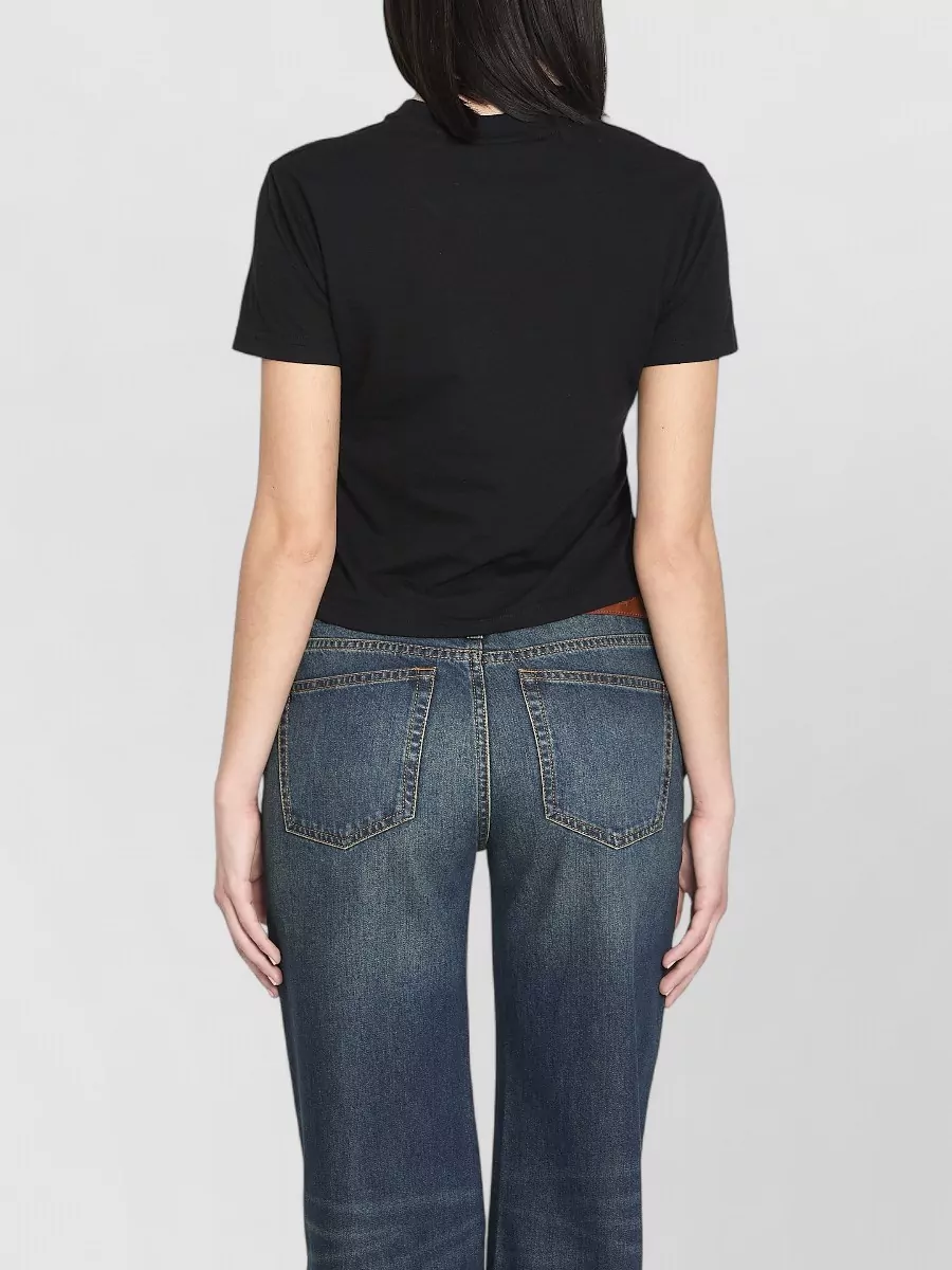 Gucci Ribbed Cropped Regular-Fit T-Shirt