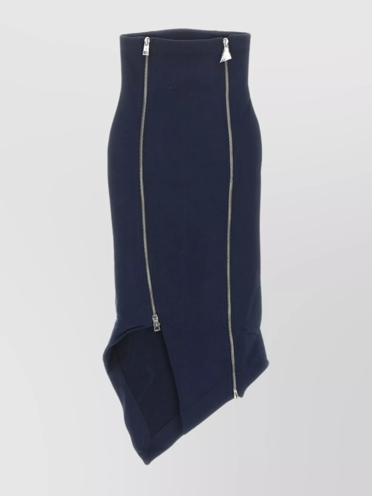 Shop Attico High Waist Asymmetrical Hem Midi Skirt