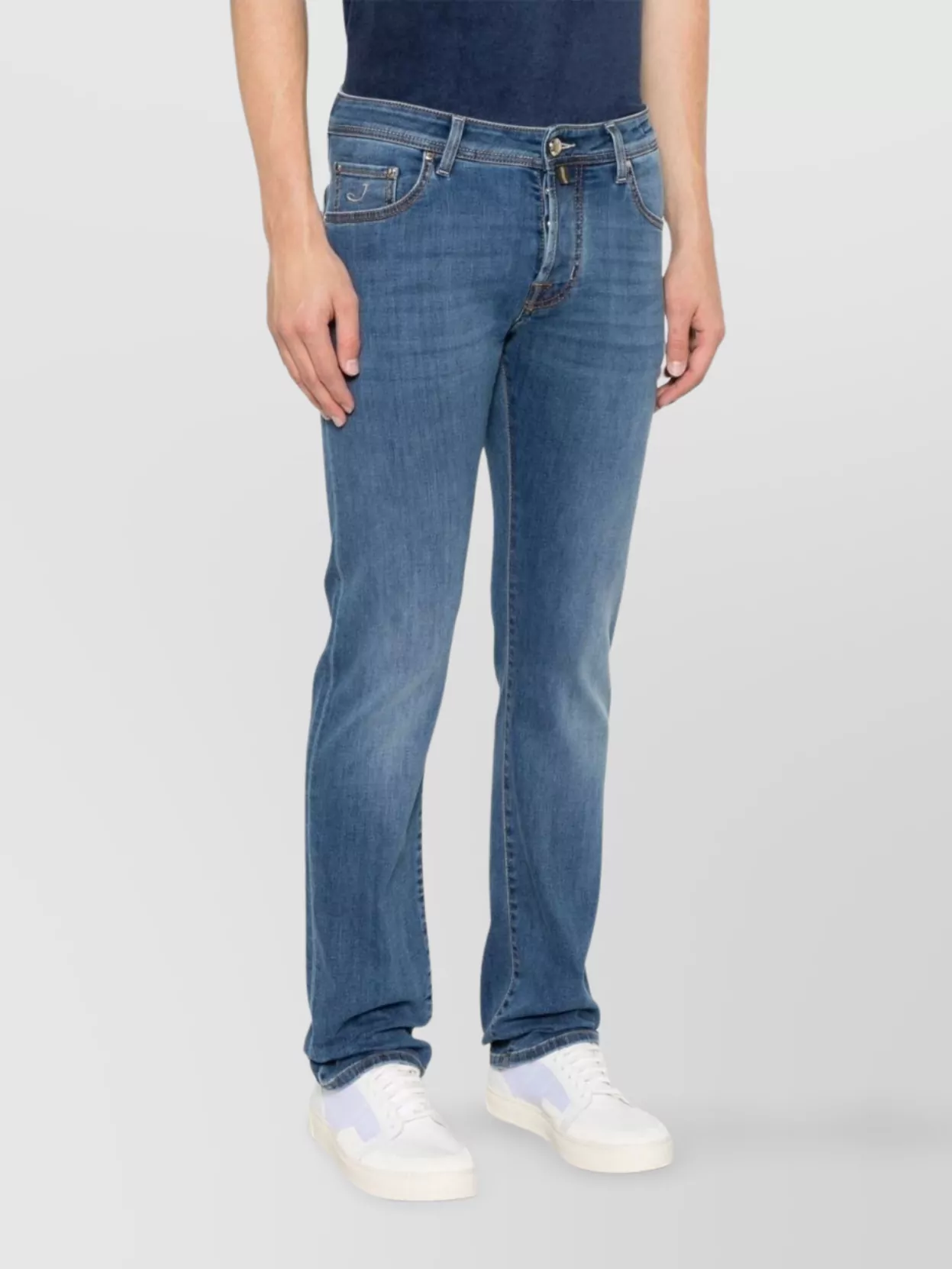 Jacob Cohen Straight Trousers Belt Loops