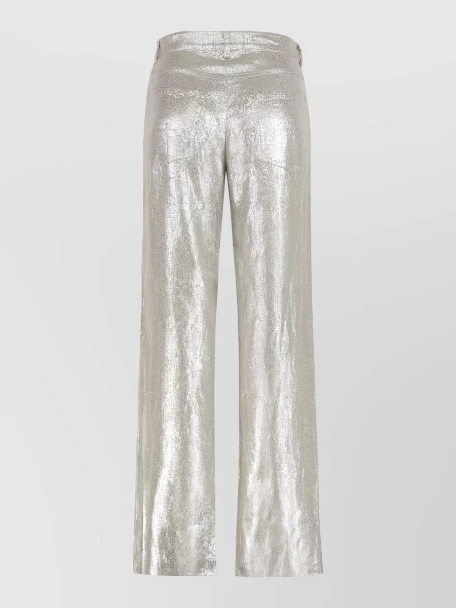 S Max Mara Linen Straight-Leg Trousers