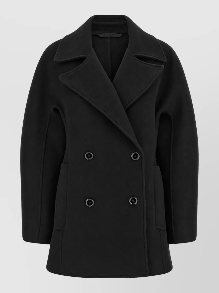 Totême wool cashmere oversized double-breasted peacoat