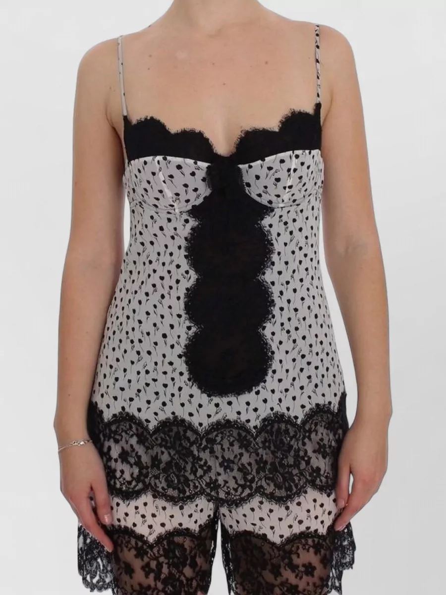Dolce&Gabbana silk lace babydoll top
