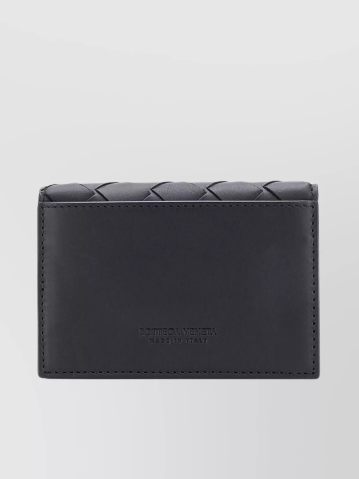 Bottega Veneta Leather Woven Intrecciato Wallet