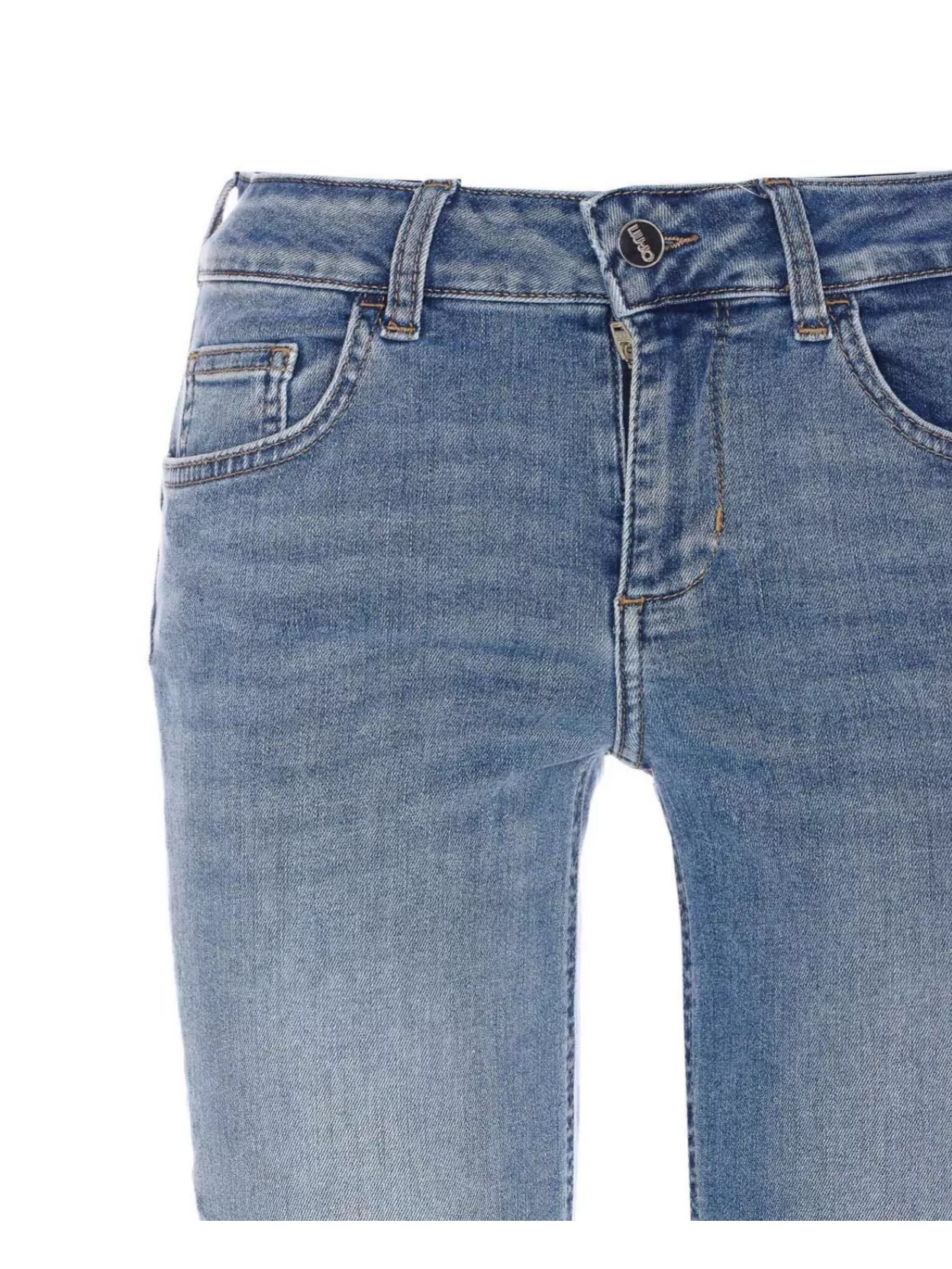 Shop Liu •jo High Waist Skinny Jeans With Faded Wash