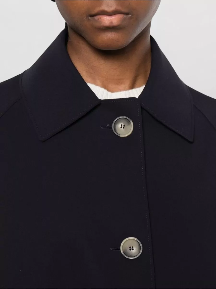 Harris Wharf London Nylon Blouson Jacket Flap Pockets Collar