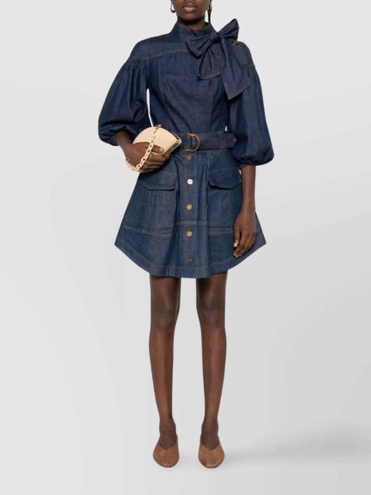Zimmermann A-Line Mini Skirt Large Pockets