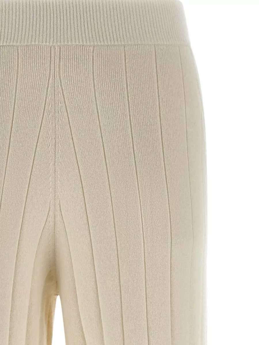 Max Mara Cashmere Wide-Ribbed Wide-Leg Joggers