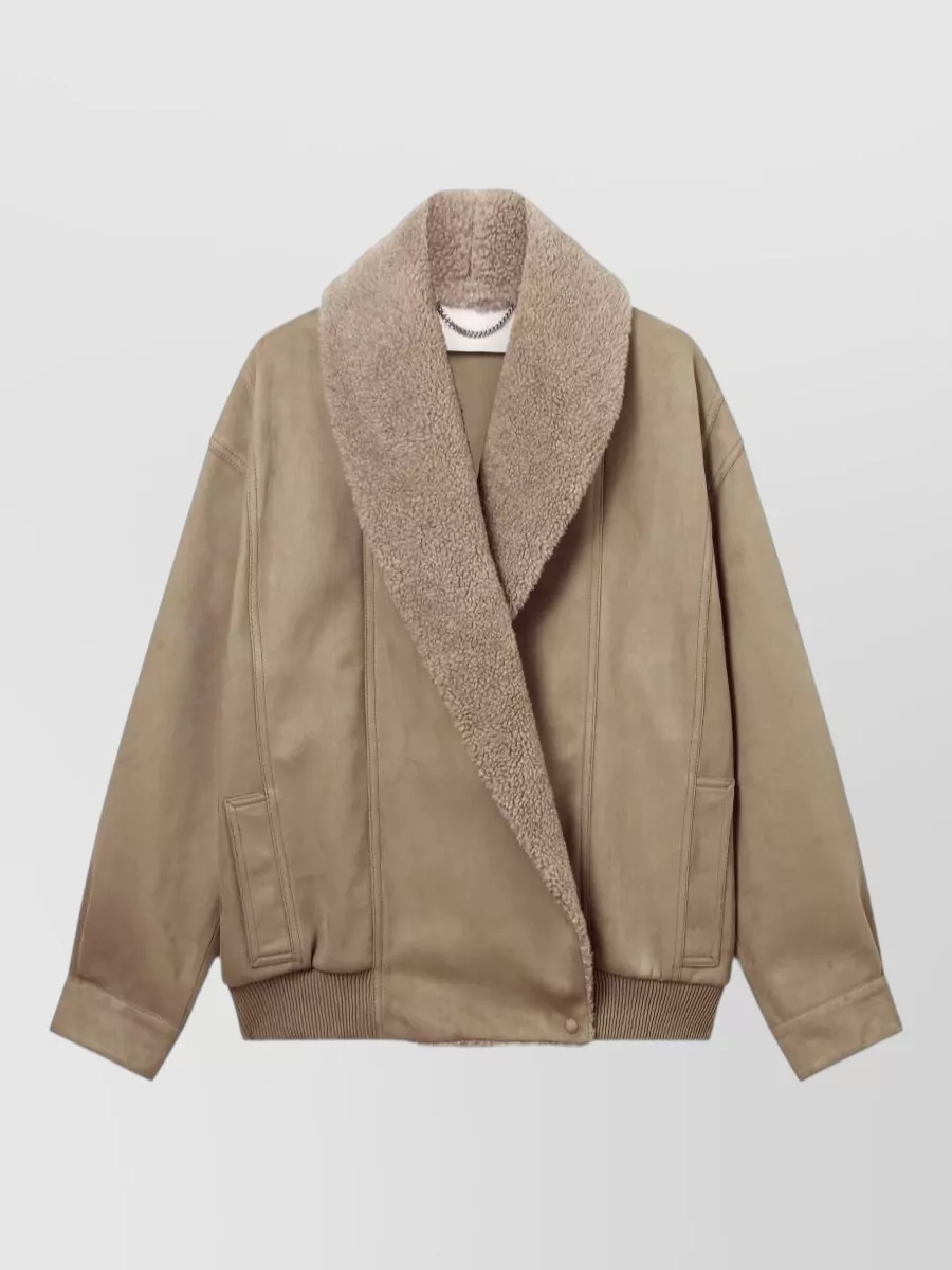 Stella Mccartney faux leather oversized coat