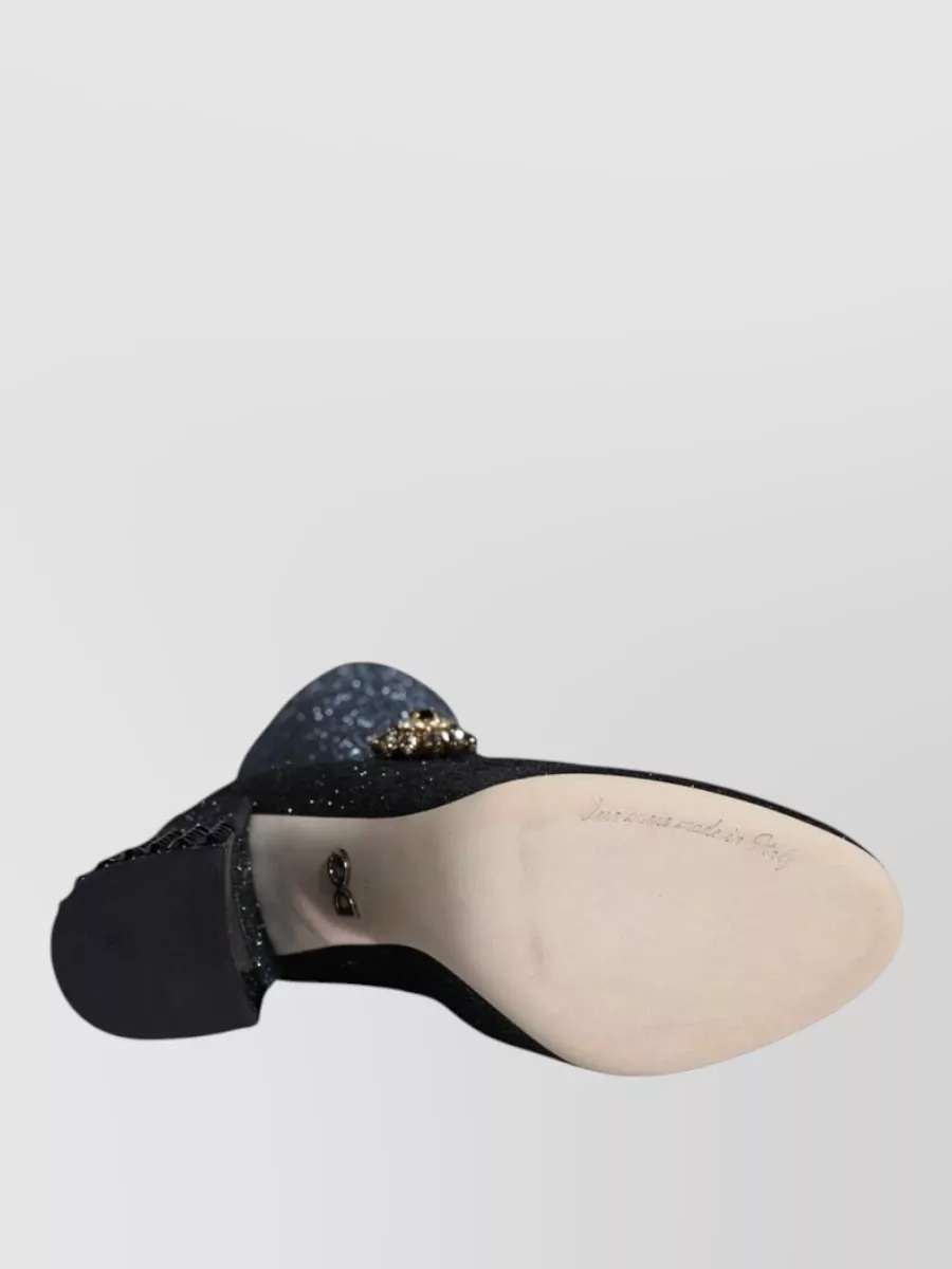 Dolce&Gabbana Crystal-Embellished Ankle Boots