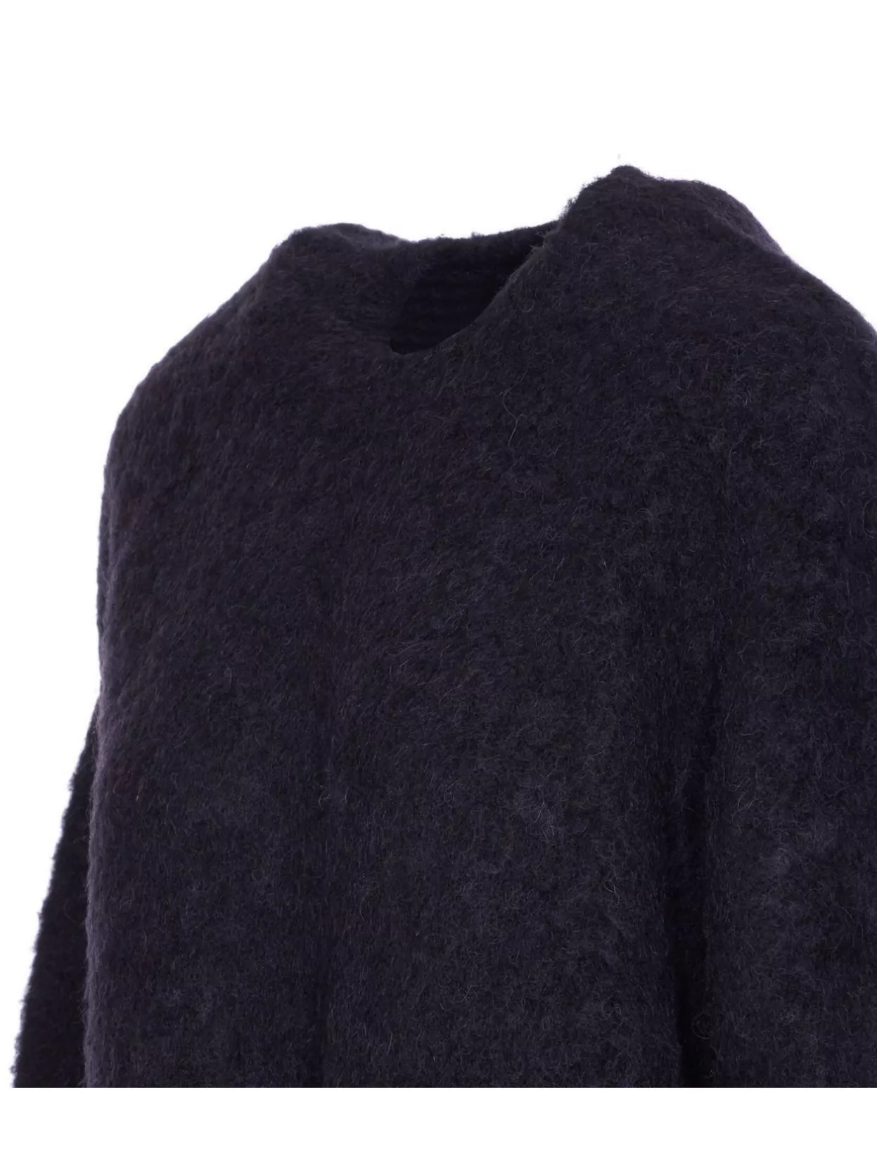 Uma Wang Crewneck Textured Fabric Long Sleeves Sweater