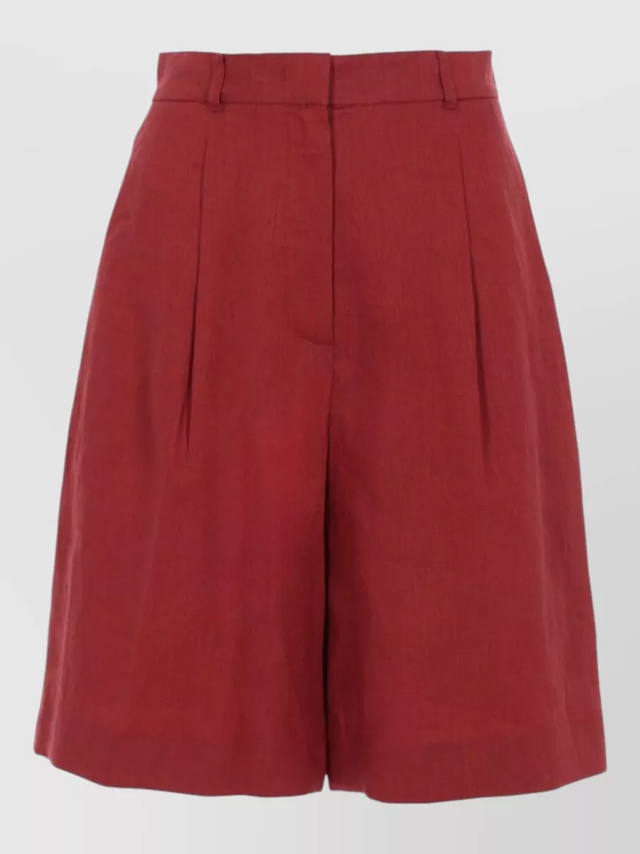 Max Mara linen wide-leg shorts