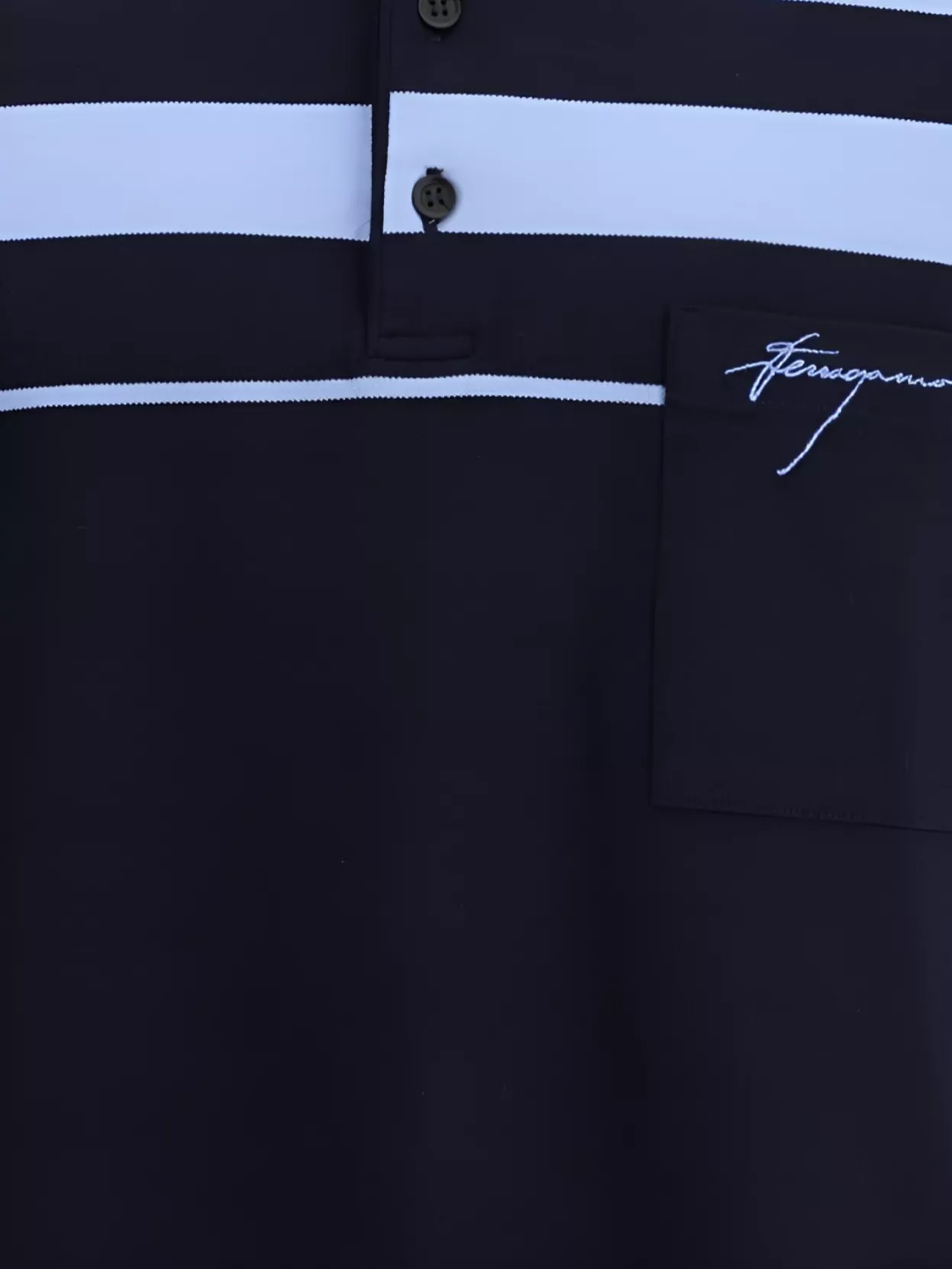 Ferragamo Short Sleeves Polo Shirt In Blue