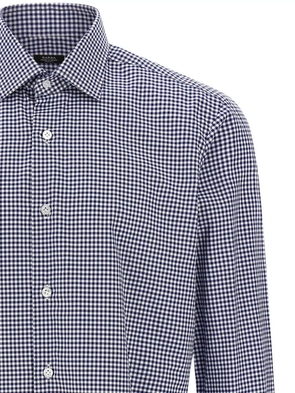 Barba Checkered Long Sleeve Button-Down Shirt