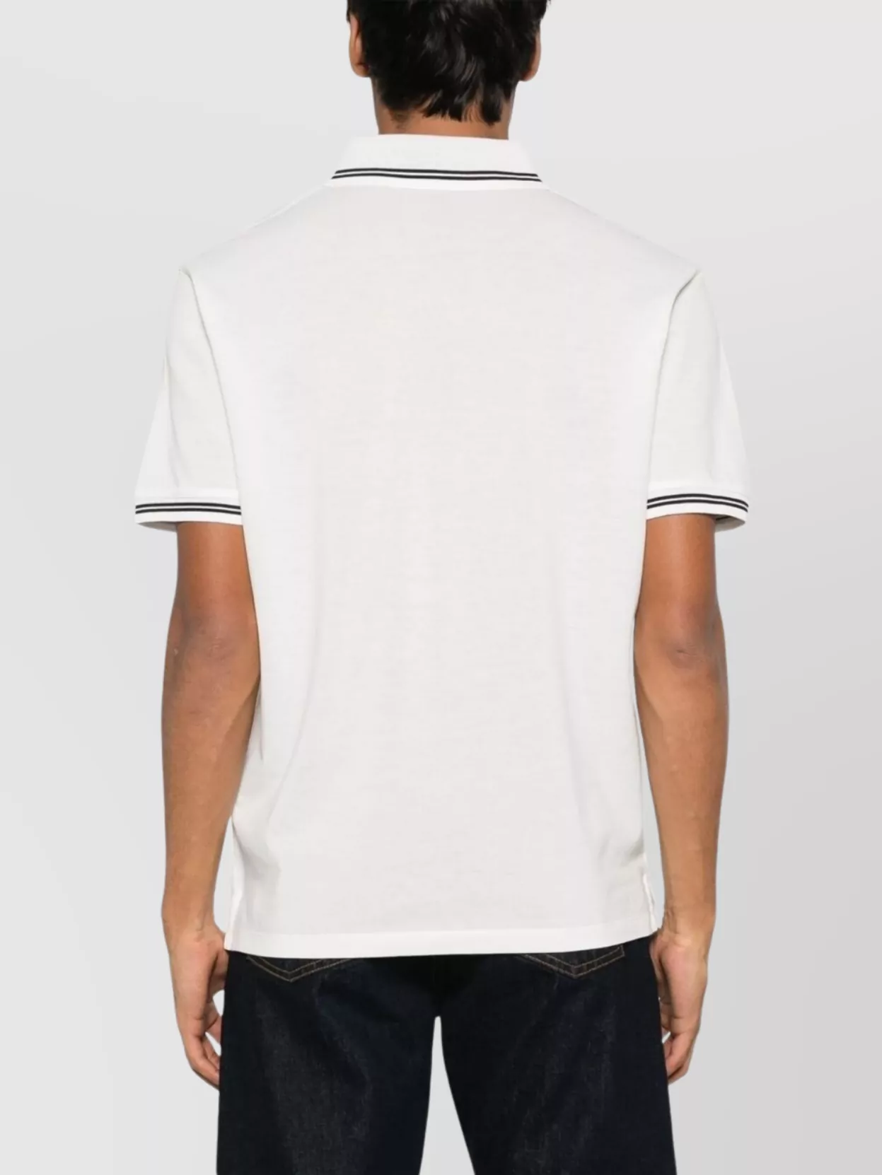 Shop Emporio Armani Cotton Logo Polo Shirt