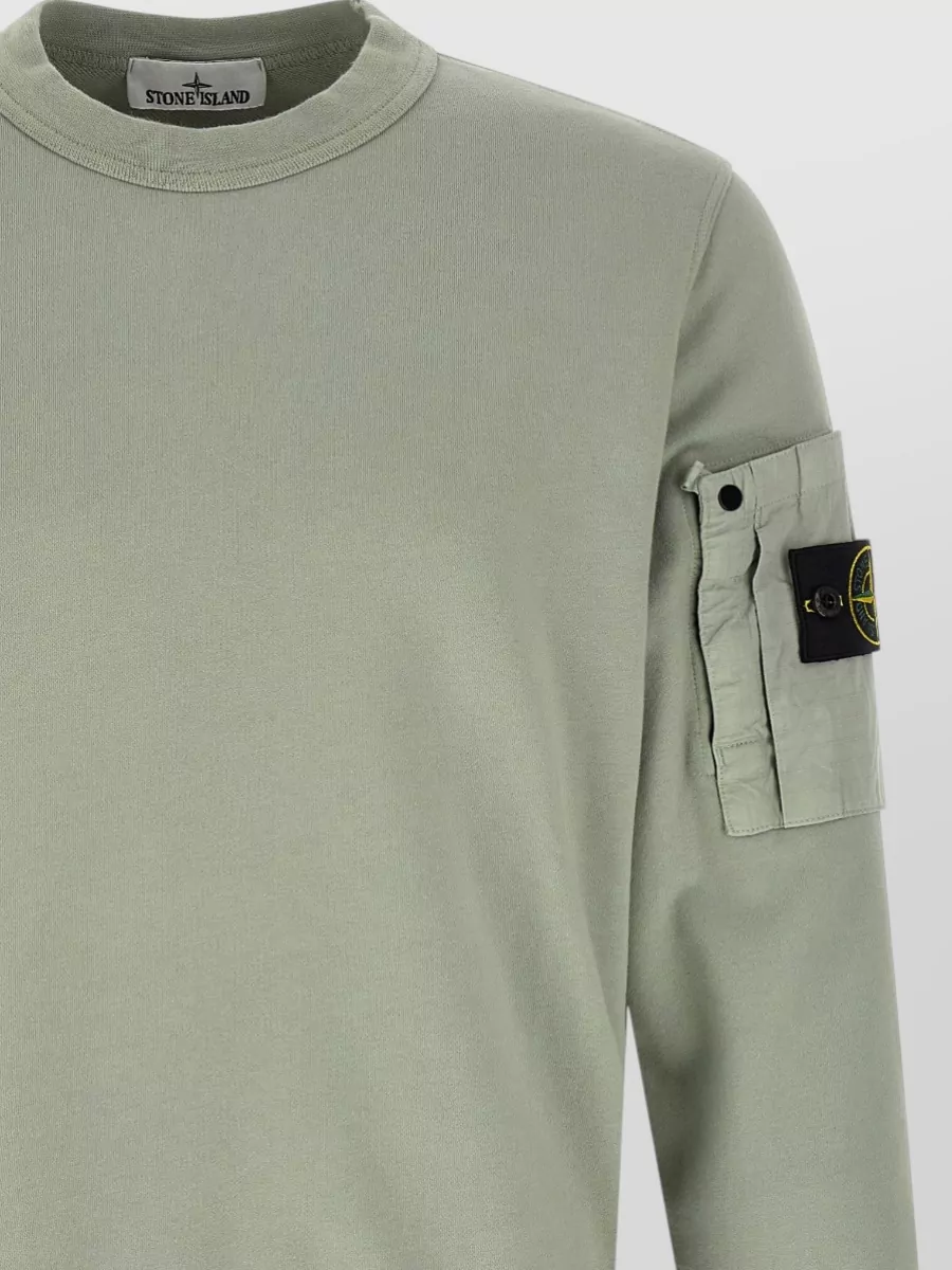 Stone Island Crew Neck Sweatshirt Long Sleeves