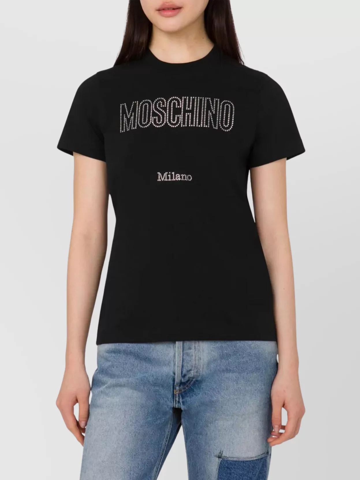 Moschino Short Sleeve Crew Neck Top