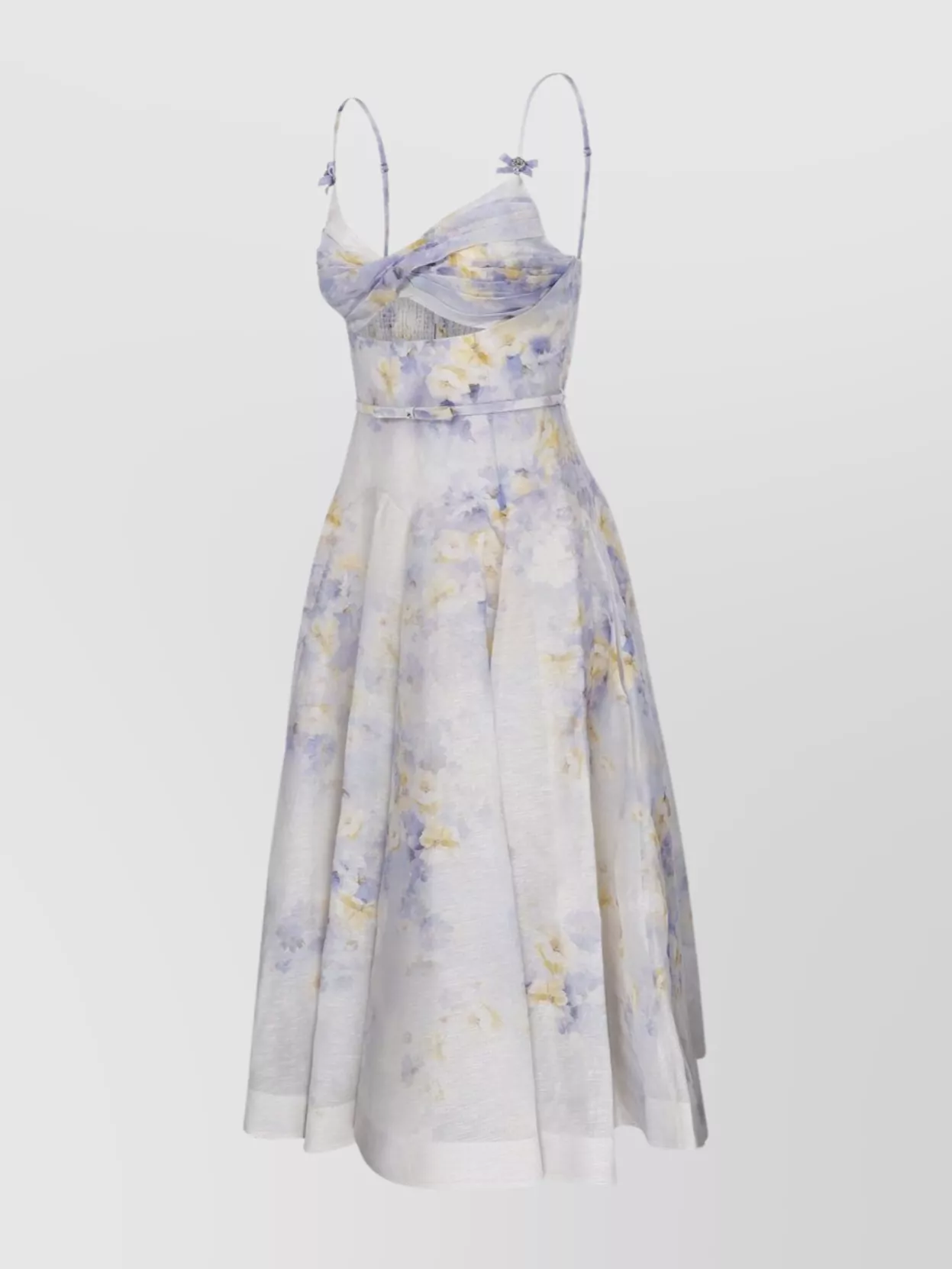 Shop Zimmermann Twist Front Midi Dress