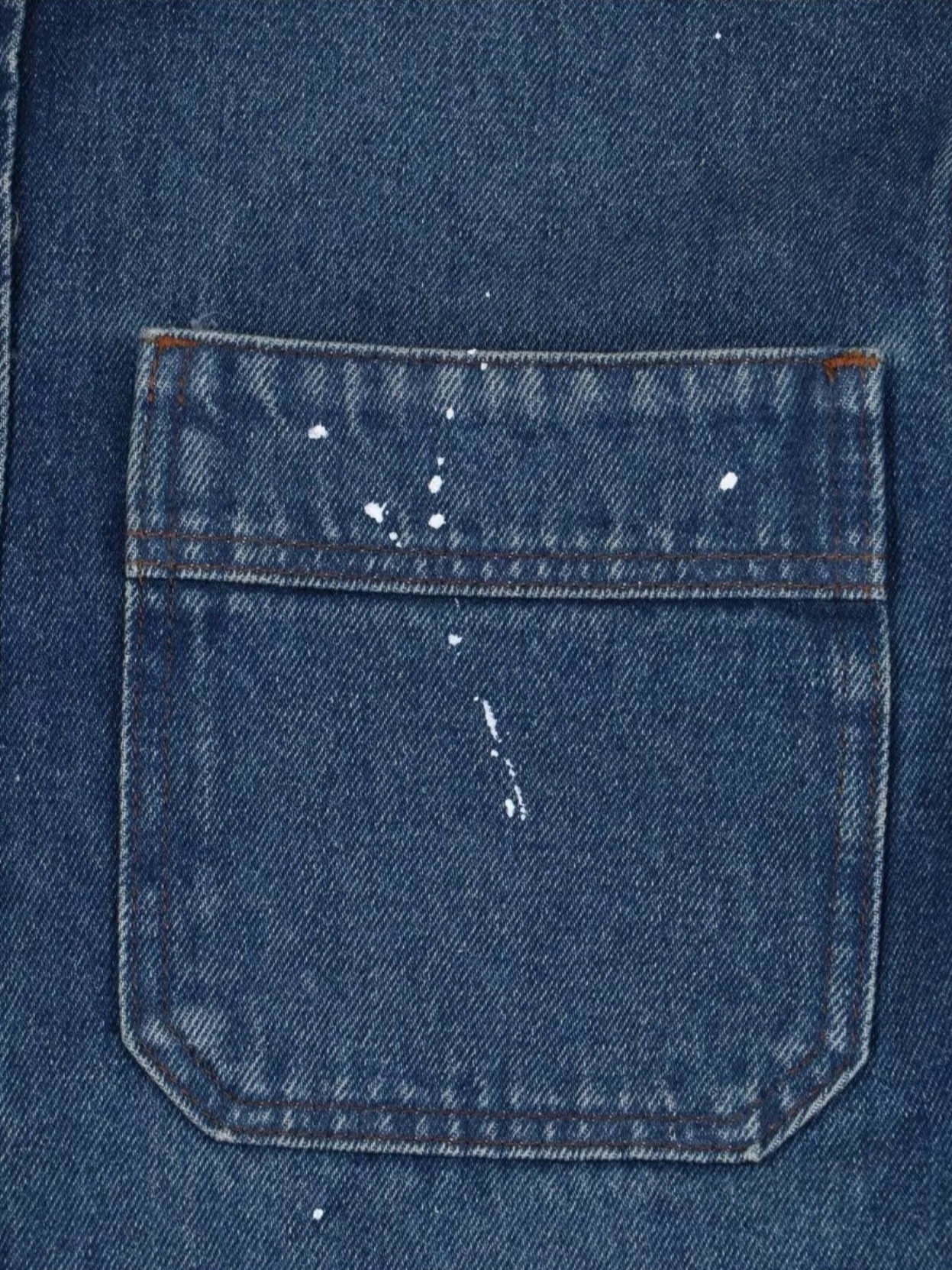 A.p.c. Chest Pocket Paint Splatter Spread Collar Jacket