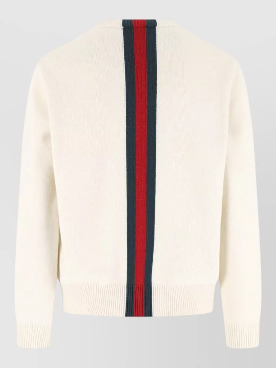 Gucci Wool Ribbed Crewneck Sweater