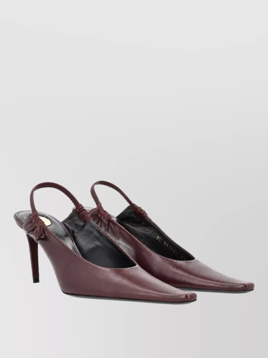 Saint Laurent Lamb Leather Mules