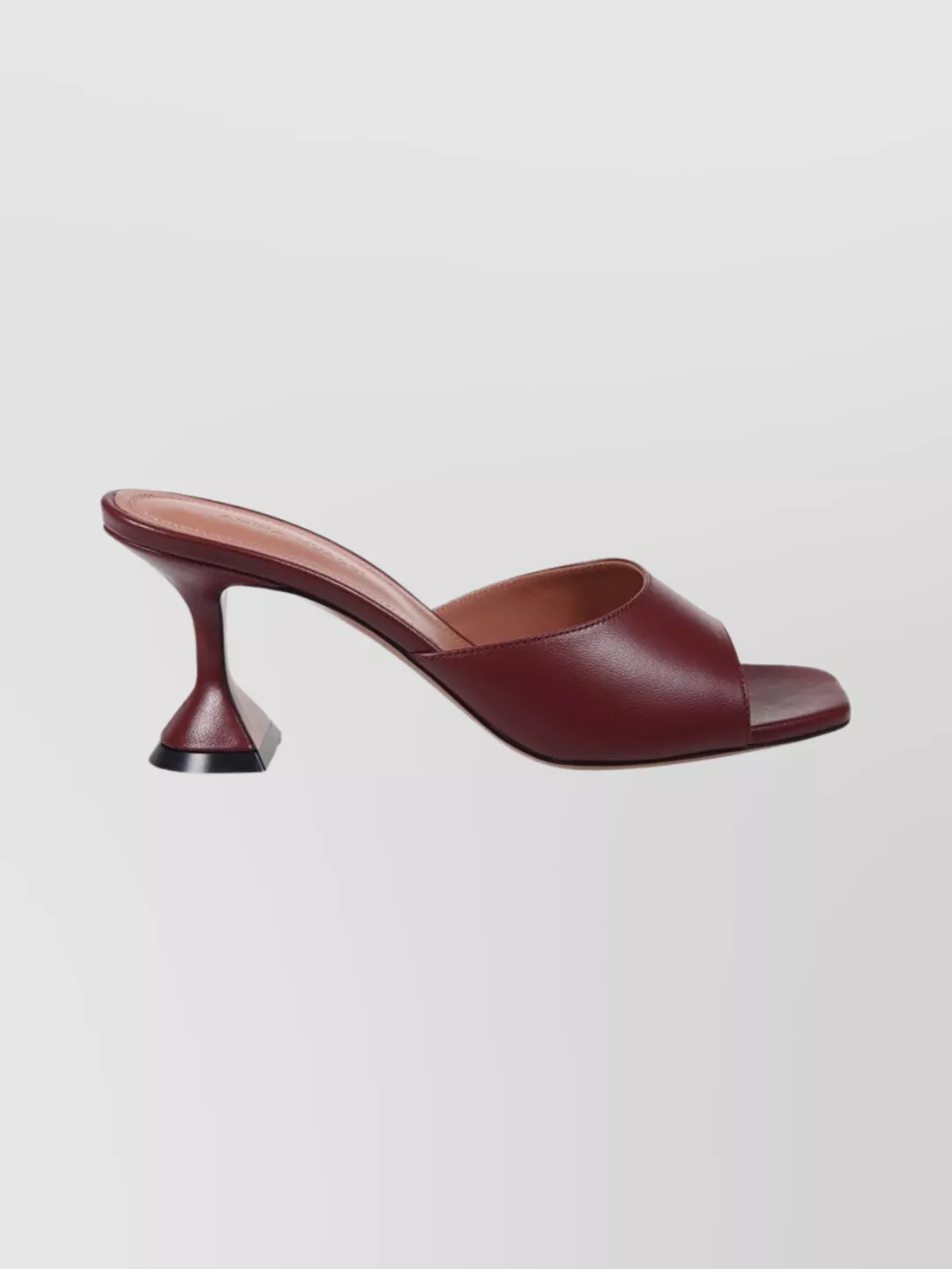 Amina Muaddi Sculptural Heel Open Toe Slippers