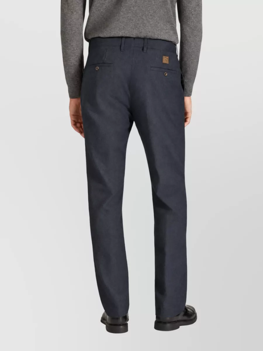 Incotex Embroidered Cotton Tailored Trousers