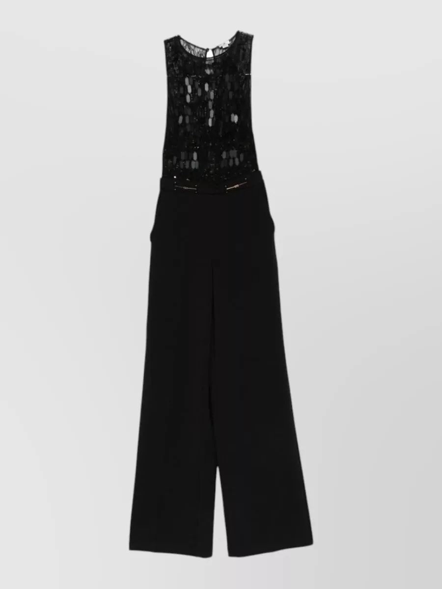 Elisabetta Franchi sleeveless wide-leg jumpsuit
