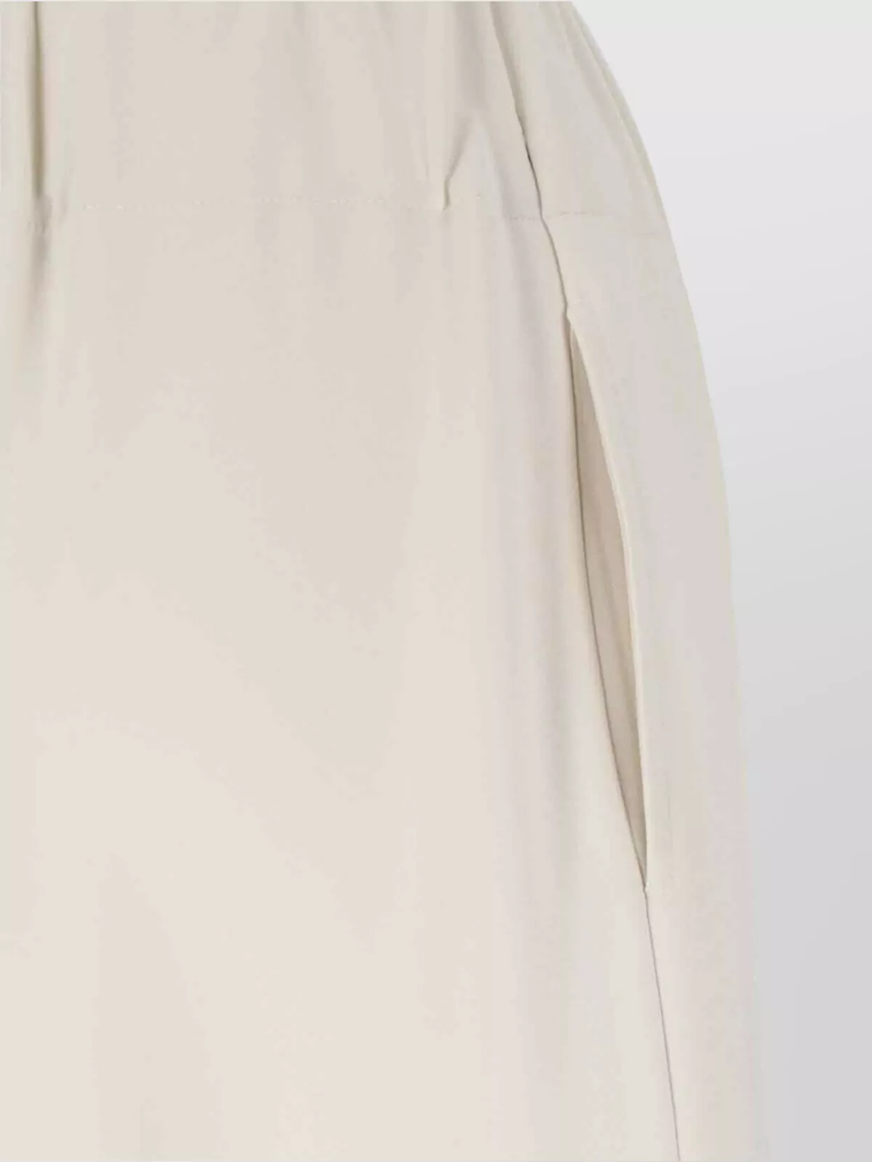 Aspesi Straight Leg Trousers Elastic Waistband