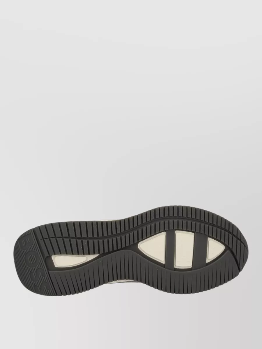 Boss Modern Round Toe Sneakers With Contrast Sole