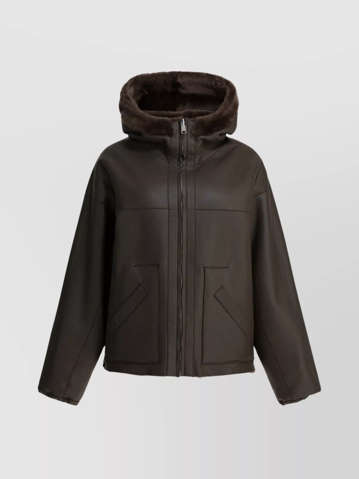 Blancha Versatile Hooded Reversible Jacket Front Pockets