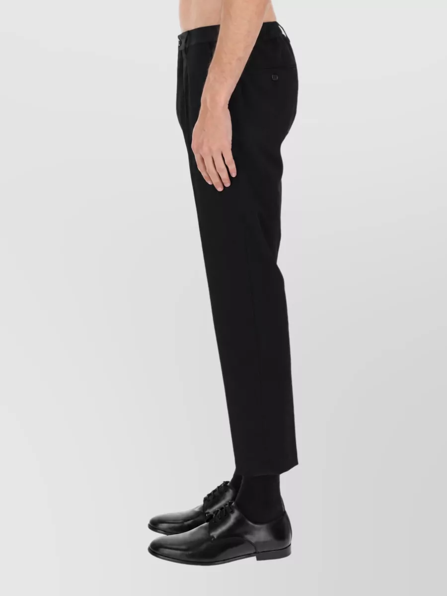 Dolce&Gabbana Wool Straight-Leg Tailored Trousers
