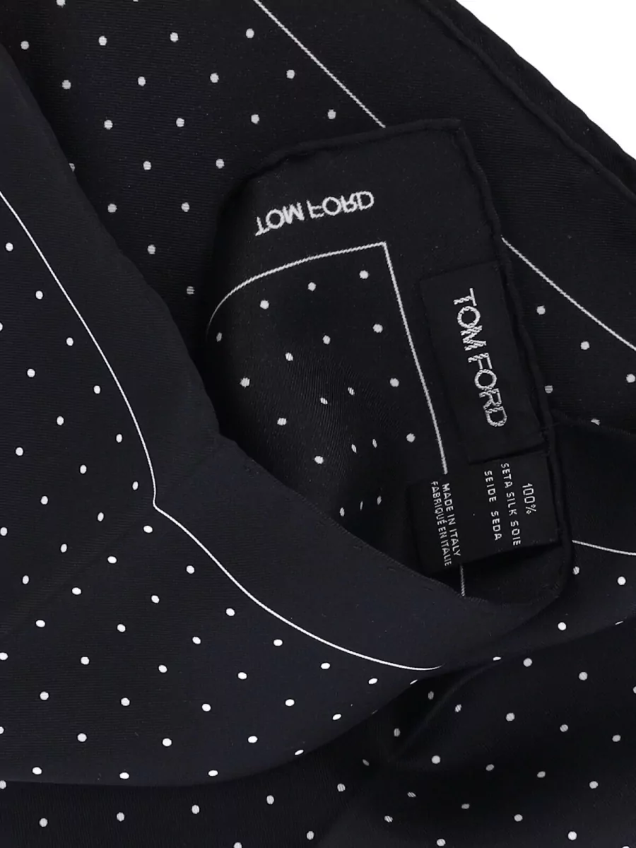 Tom Ford Polka Dot Pattern Oversized Fashion Neck Scarf