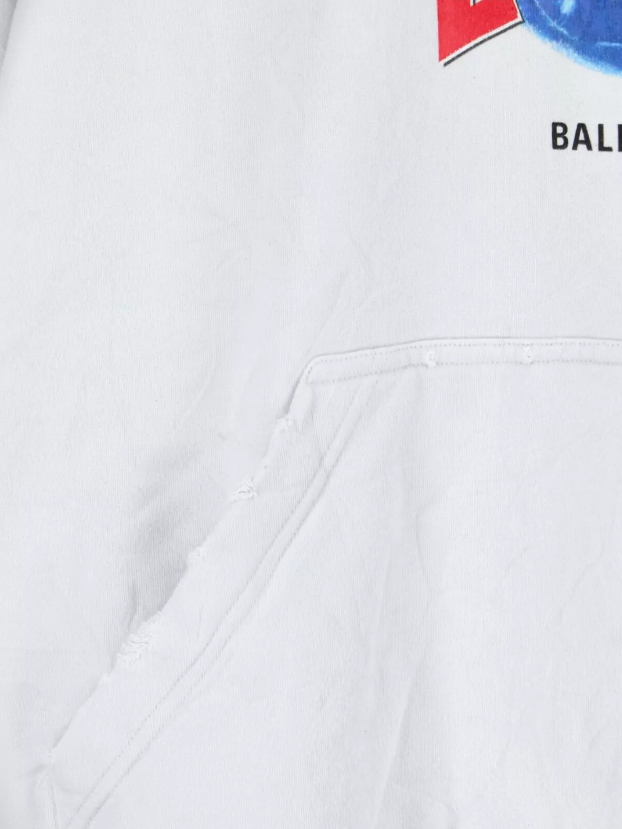 Balenciaga Planet Earth Hoodie In White
