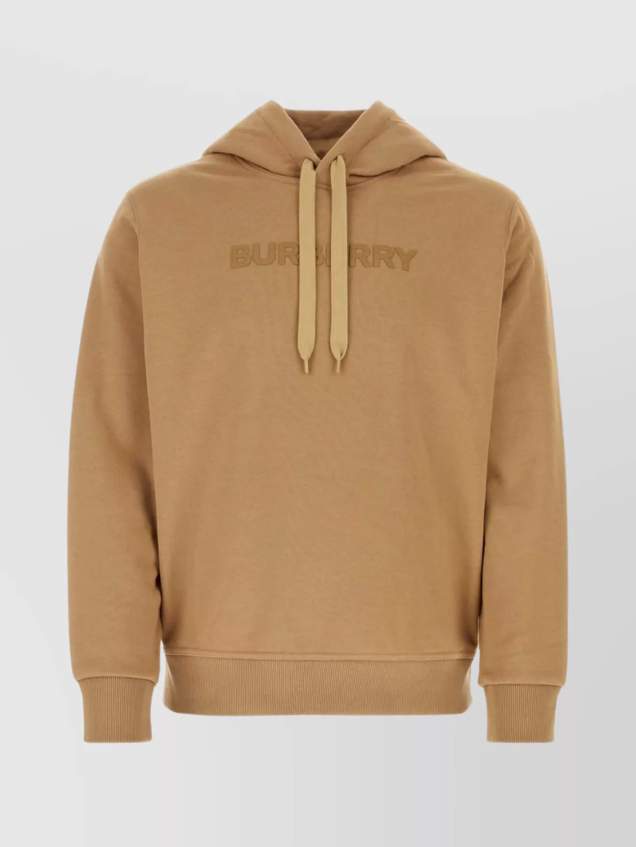 Shop Burberry Cotton Sweatshirt With Hood And Pocket