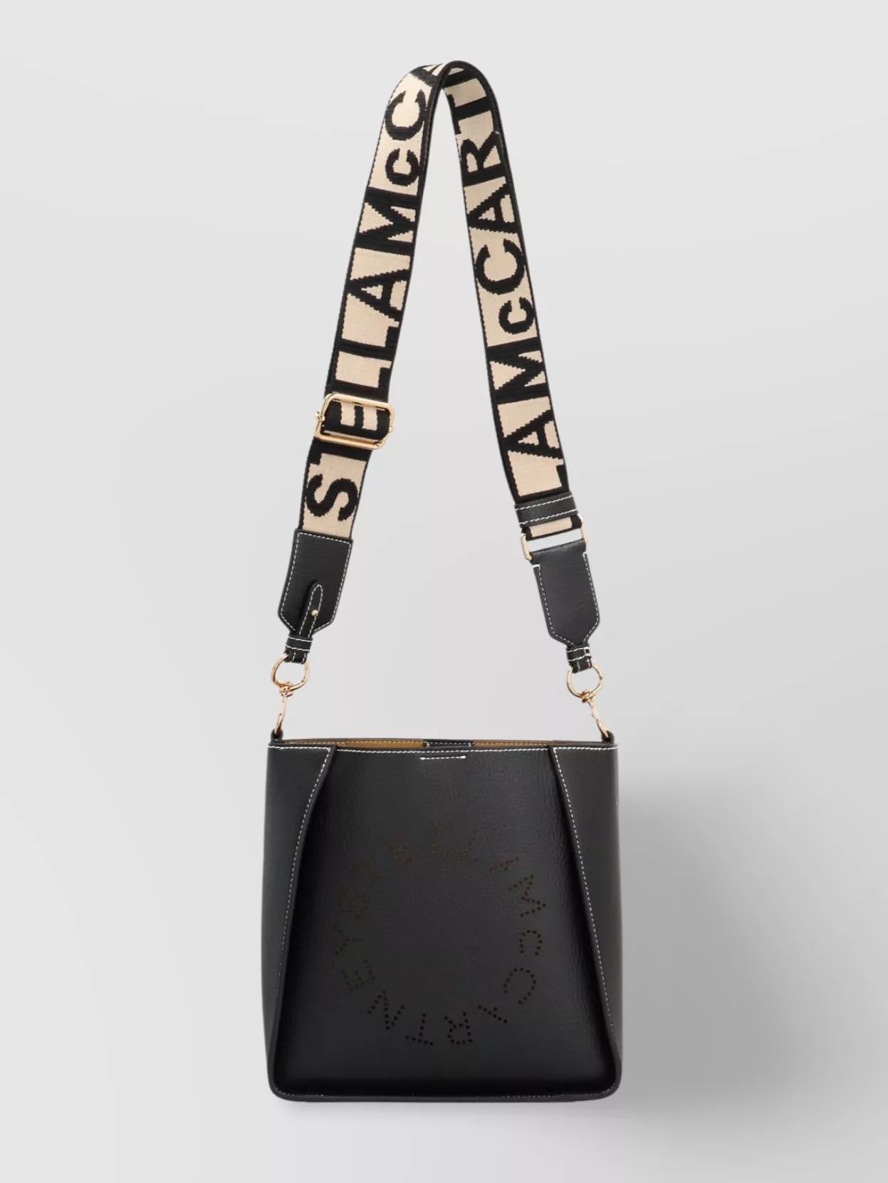 Stella Mccartney Logo Shoulder Bag With Adjustable Strap