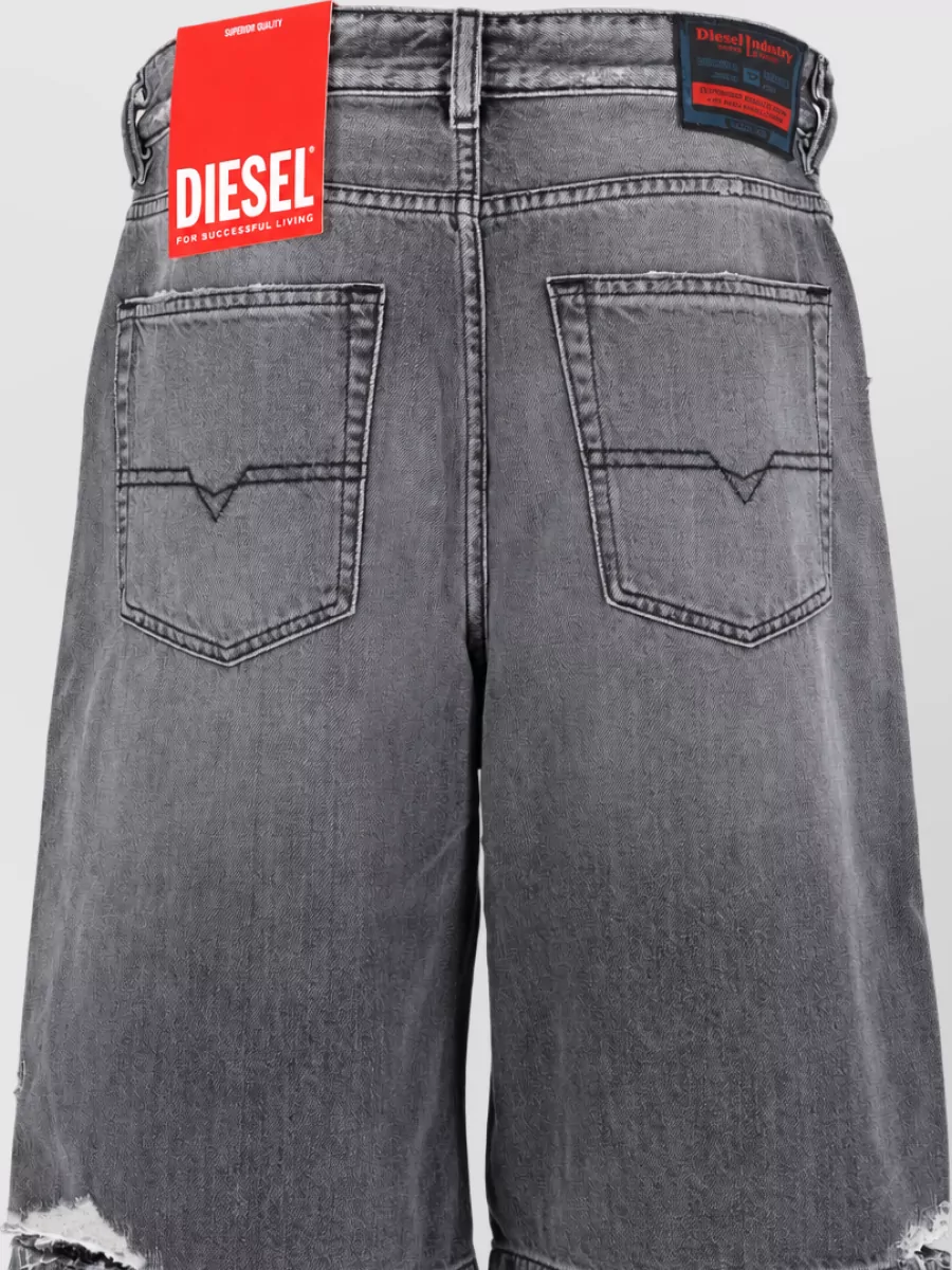 Diesel High Waist De Sire Casual Denim Shorts
