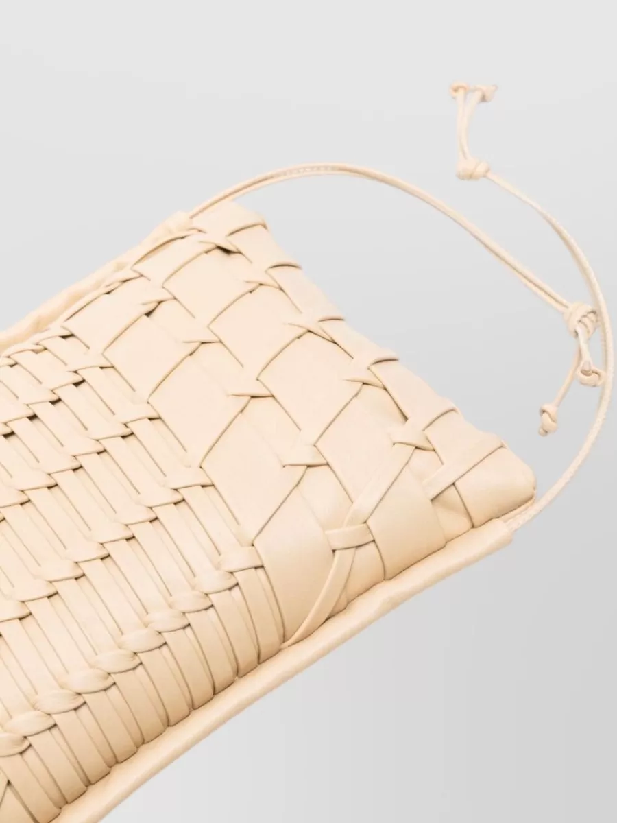 Hereu Leather Interwoven Shoulder Bag