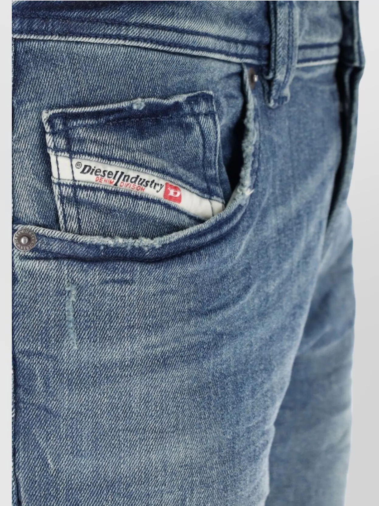 Diesel Straight Leg Trousers Belt Loops