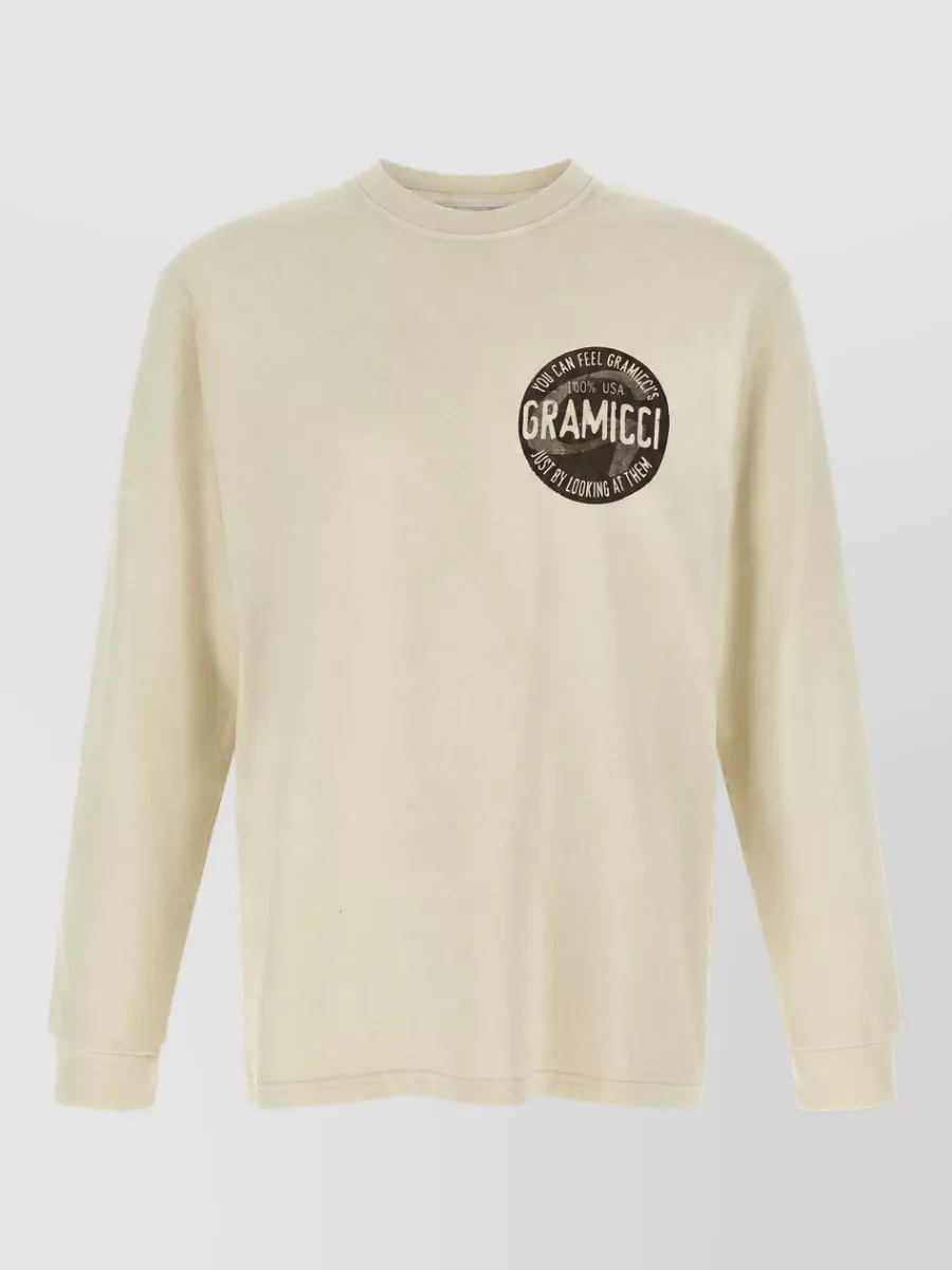 Gramicci cotton logo-print long-sleeve t-shirt