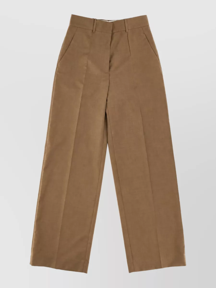 Burberry Wool Wide-Leg Trousers