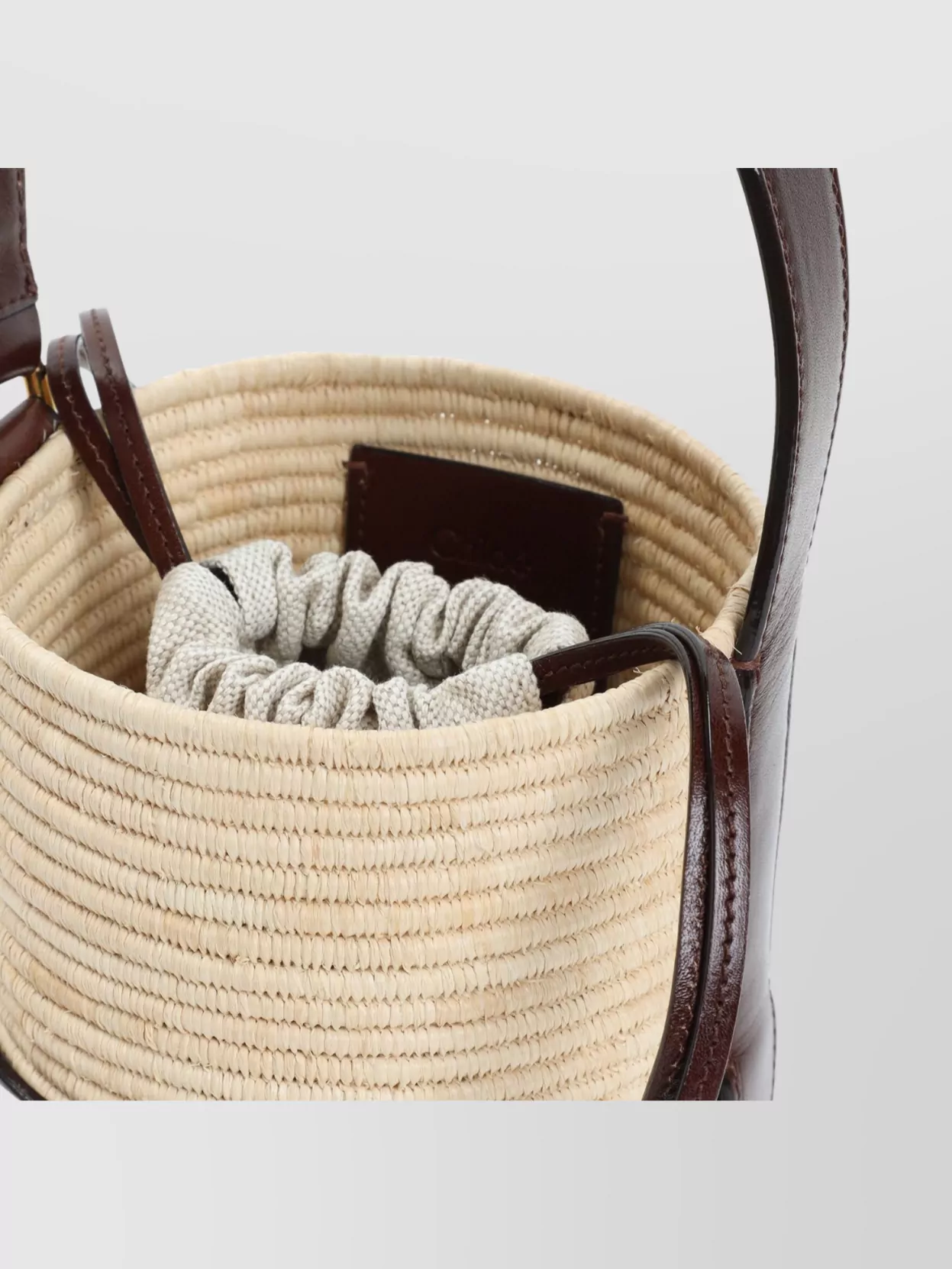 Chloé Kerala 25 Raffia Shoulder Bag